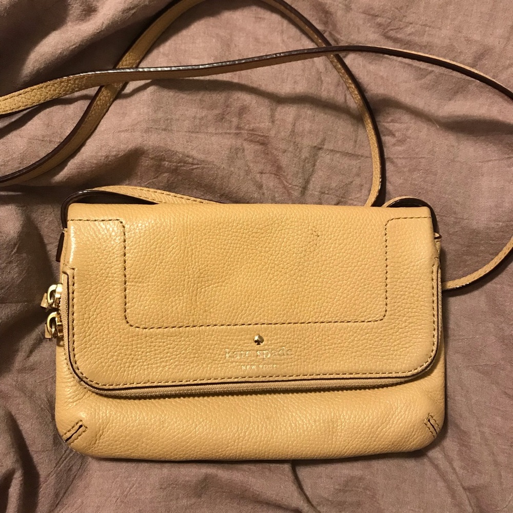 Kate Spade Tan Crossbody Leather Bag